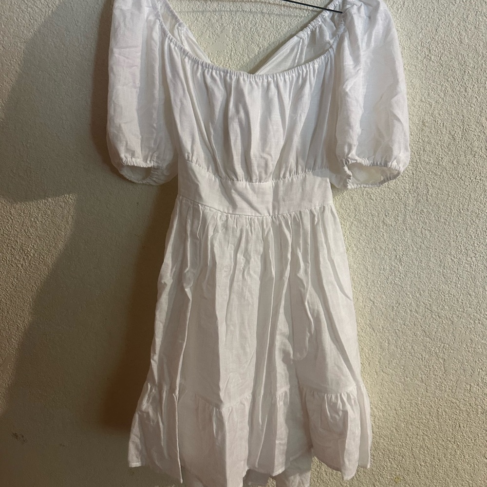 Elegant White Off-Shoulder Dress
